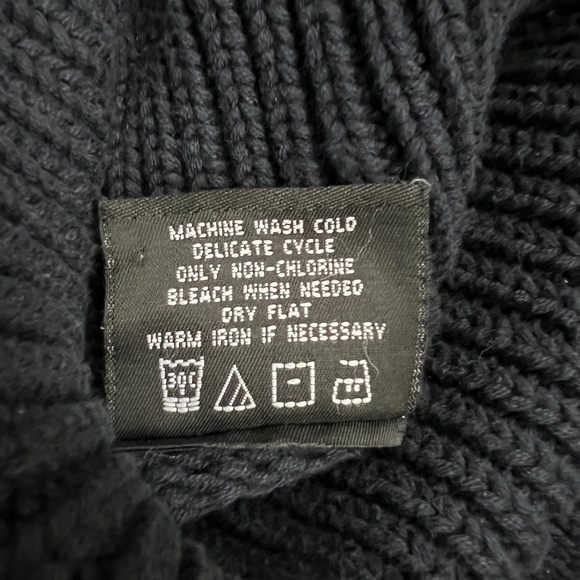 VTG. Ralph Lauren navy blue/white Polo Jeans 100% cotton turtleneck women’s XS-S - Picture 7 of 8